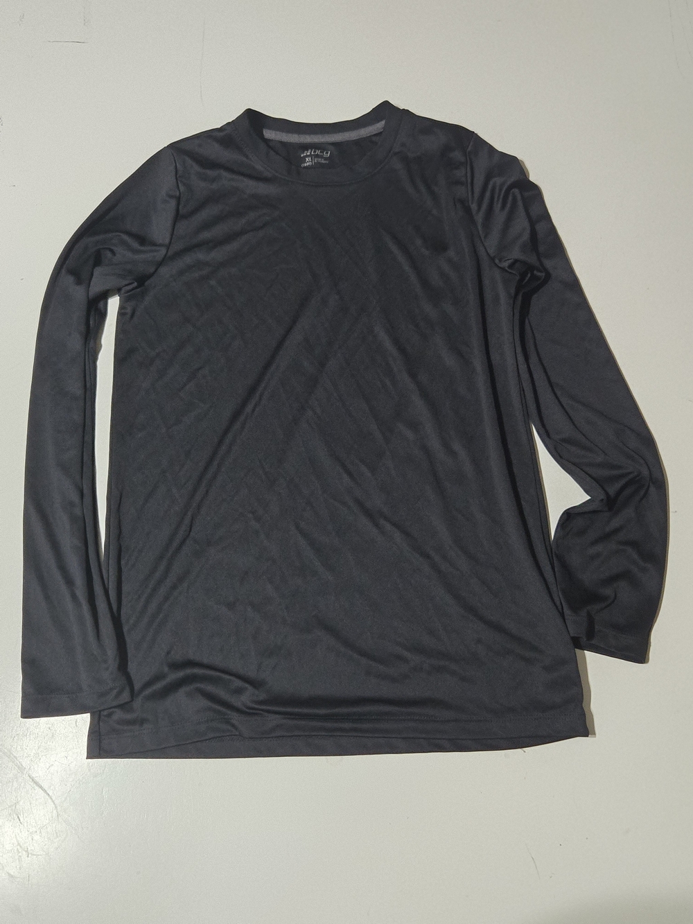 Boys BCG Size XL(18-20)Long Sleeve Performance Shirt - Black